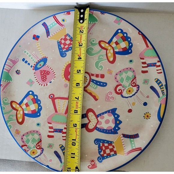 R.B. BERNARDA PORTUGAL 12 x 12" Whimsical Chairs Colorful Fun - Picture 5 of 6